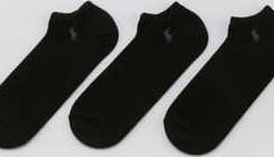 Polo Ralph Lauren 3Pack No Show Socks černé