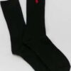 Polo Ralph Lauren Classic Cotton Crew Socks černé