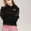 Puma Amplified Cropped Hoodie černá L