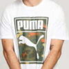 Puma Classics Graphics Logo Tee bílé M