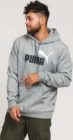 Puma ESS 2 Col Hoody melange šedá L