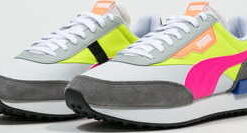 Puma Future Rider Play On puma white - castlerock - yellow EUR 46