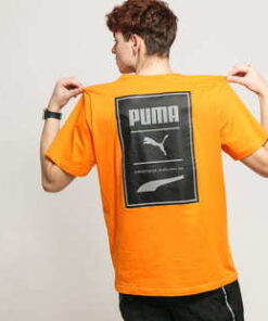 Puma Recheck Pack Graphic Tee oranžové S