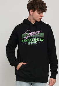 Queens Streetwear Game Hoodie černá XL