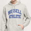 RUSSELL ATHLETIC Arch Logo Hoody melange šedá XL