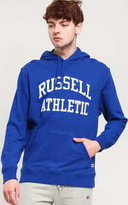 RUSSELL ATHLETIC Arch Logo Hoody modrá L