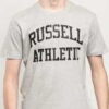 RUSSELL ATHLETIC Arch Logo T-Shirt melange šedé XL