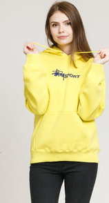 Stüssy Stussy Sport Hood žlutá L