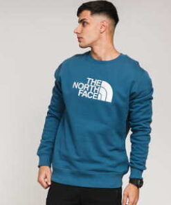 The North Face M Drew Peak Crew tmavě tyrkysová S