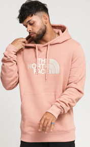 The North Face M Drew Peak Pullover Hoody růžová S