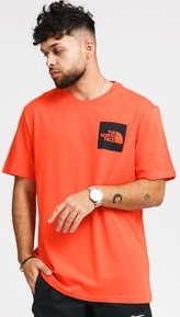 The North Face M Fine Tee tmavě oranžové L