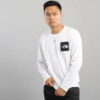 The North Face M L/S Fine Tee bílé L