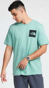 The North Face M SS Fine Tee zelené XL