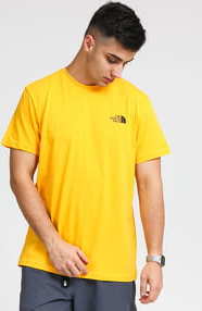 The North Face M SS Simple Dome Tee žluté XXL