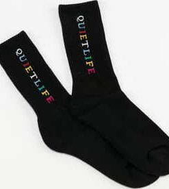 The Quiet Life Rainbow Sock černé