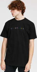 The Quiet Life Rainbow Tee černé L