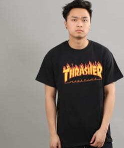 Thrasher Flame Logo černé M