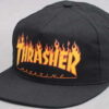 Thrasher Flame Snapback černá