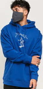 Thrasher Gonz Hood tmavě modrá S