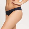 Tommy Hilfiger 3Pack Thong navy / bílé / světle fialové L