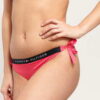 Tommy Hilfiger Cheeky Side Tie Bikini - Slip tmavě růžové M