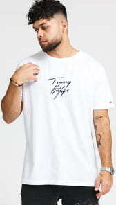 Tommy Hilfiger CN SS Tee Logo bílé XL