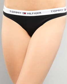 Tommy Hilfiger Cotton Bikini - lip Iconic C/O černé