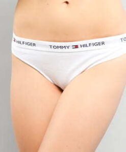 Tommy Hilfiger Cotton Thong Iconic C/O bílé