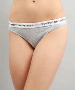 Tommy Hilfiger Cotton Thong Iconic C/O melange šedé