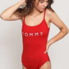 Tommy Hilfiger One Piece Swimsuit červené L