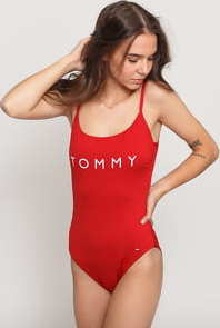 Tommy Hilfiger One Piece Swimsuit červené L