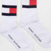 Tommy Hilfiger TH Jeans Flag Socks bílé