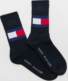 Tommy Hilfiger TH Jeans Flag Socks navy