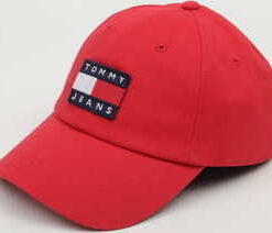 TOMMY JEANS Heritage Cap červená