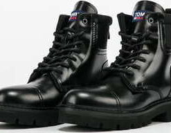 TOMMY JEANS Leather Fashion Pop Colour Boot black EUR 44