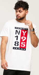 TOMMY JEANS M 1985 Vertical Logo Tee bílé L