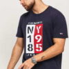 TOMMY JEANS M 1985 Vertical Logo Tee navy L