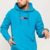 TOMMY JEANS M Embroidered Box Hoodie modrá L