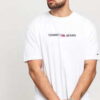 TOMMY JEANS M Straight Small Logo Tee bílé M