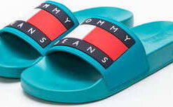 TOMMY JEANS TJ Flag Pool Slide exotic teal EUR 46