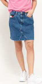 TOMMY JEANS W Short Denim Skirt save 20 mid bl rig 30