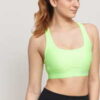 Under Armour Mid Crossback Bra neon zelená L