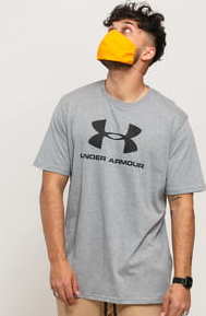 Under Armour Sportstyle Logo SS Tee melange šedé