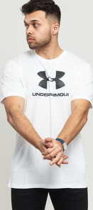 Under Armour Sportstyle Logo SS Tee bílé XXL