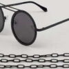 Urban Classics 104 Chain Sunglasses černé