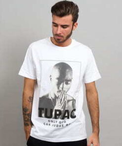 Urban Classics 2Pac Prayer Tee bílé