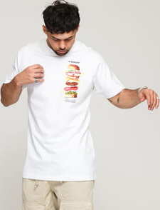 Urban Classics A Burger Tee bílé