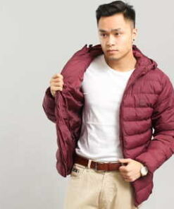 Urban Classics Basic Bubble Jacket vínová XXL