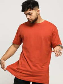 Urban Classics Basic Tee tmavě oranžové