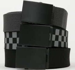 Urban Classics Belts Trio černý / tmavě šedý / šedý